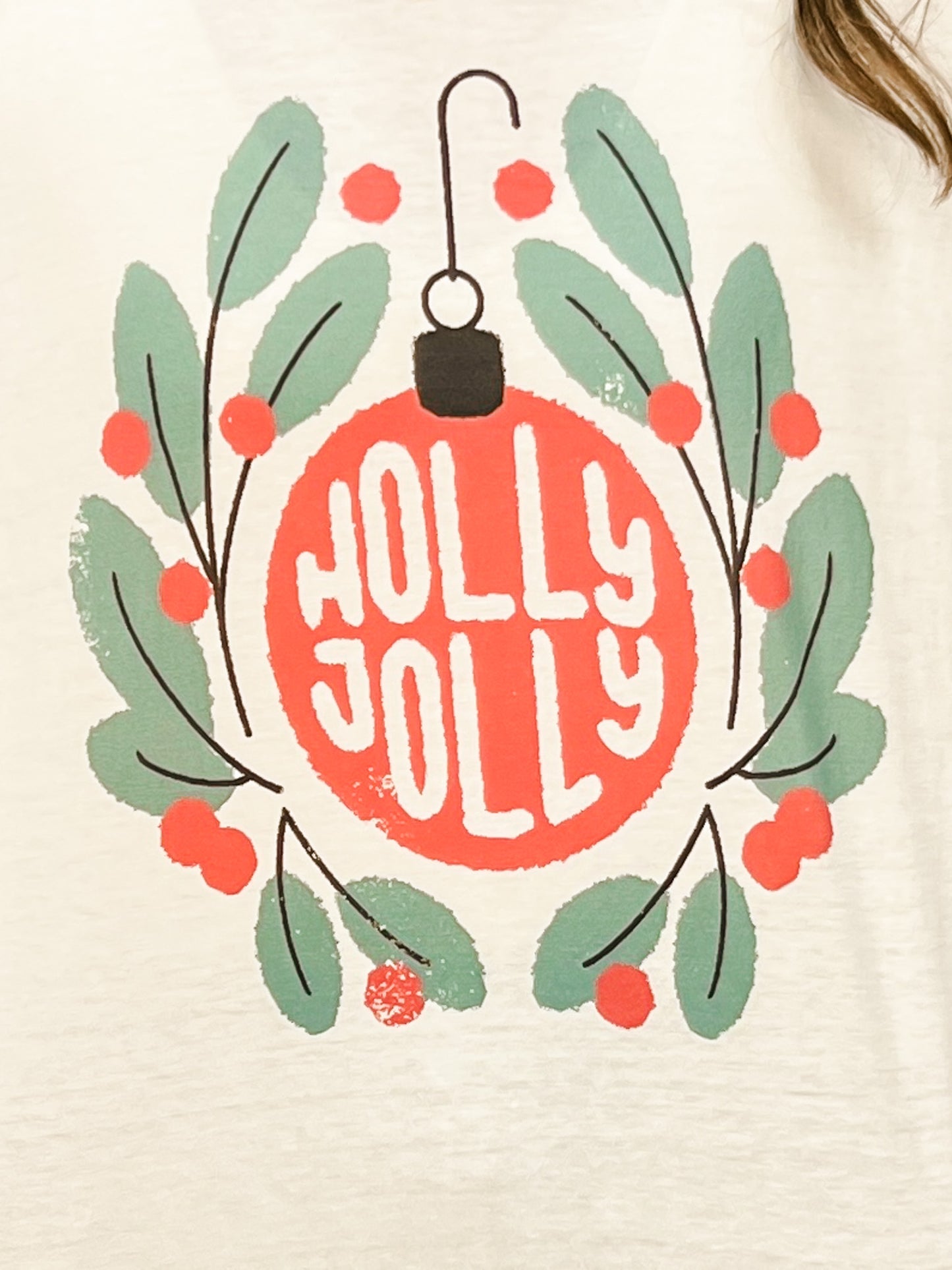 Holly Jolly Ornament Graphic Tee