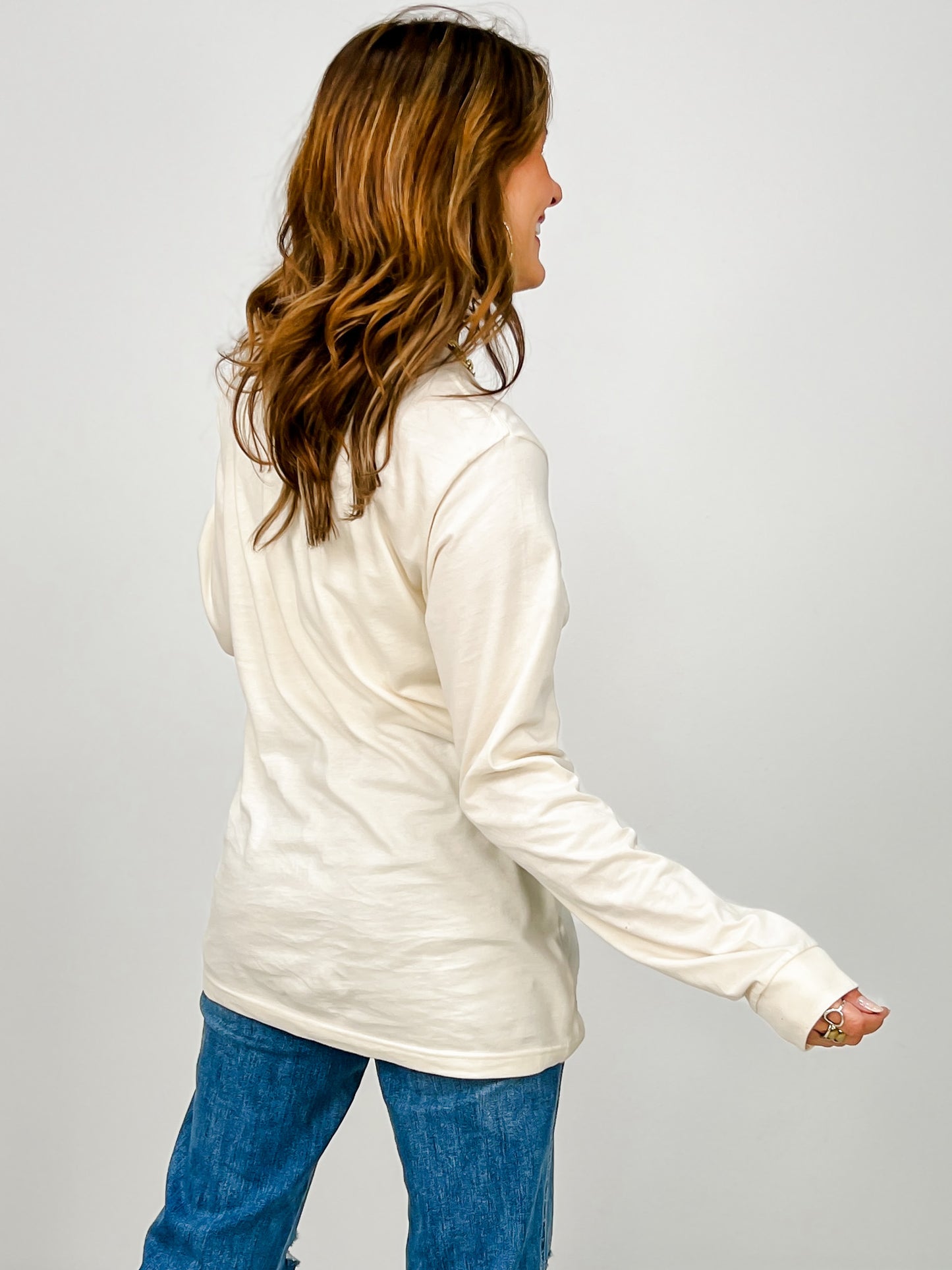 Giddy Up Jingle Horse Long Sleeve Graphic Tee