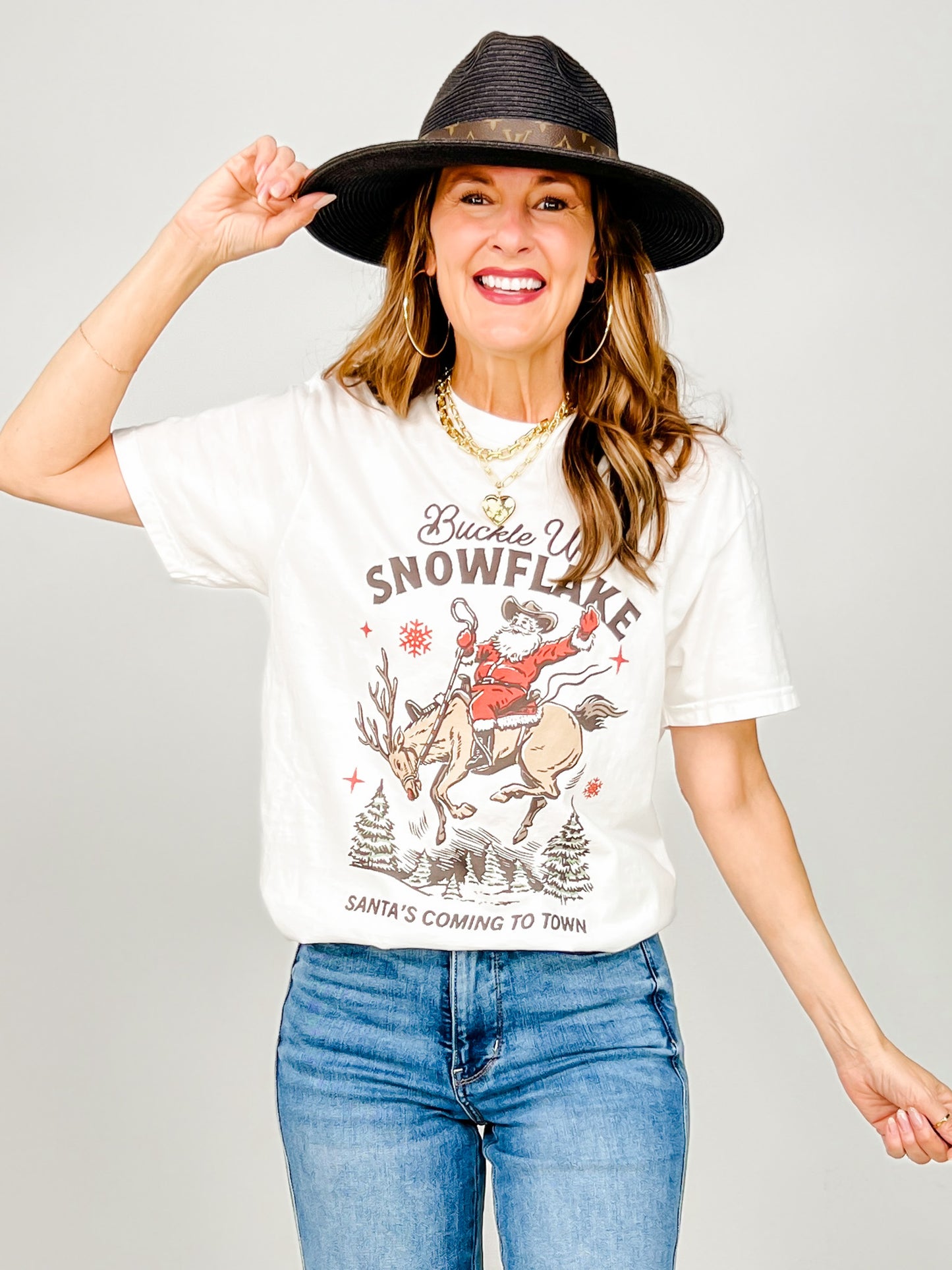 Buckle Up Snowflake Graphic Tee