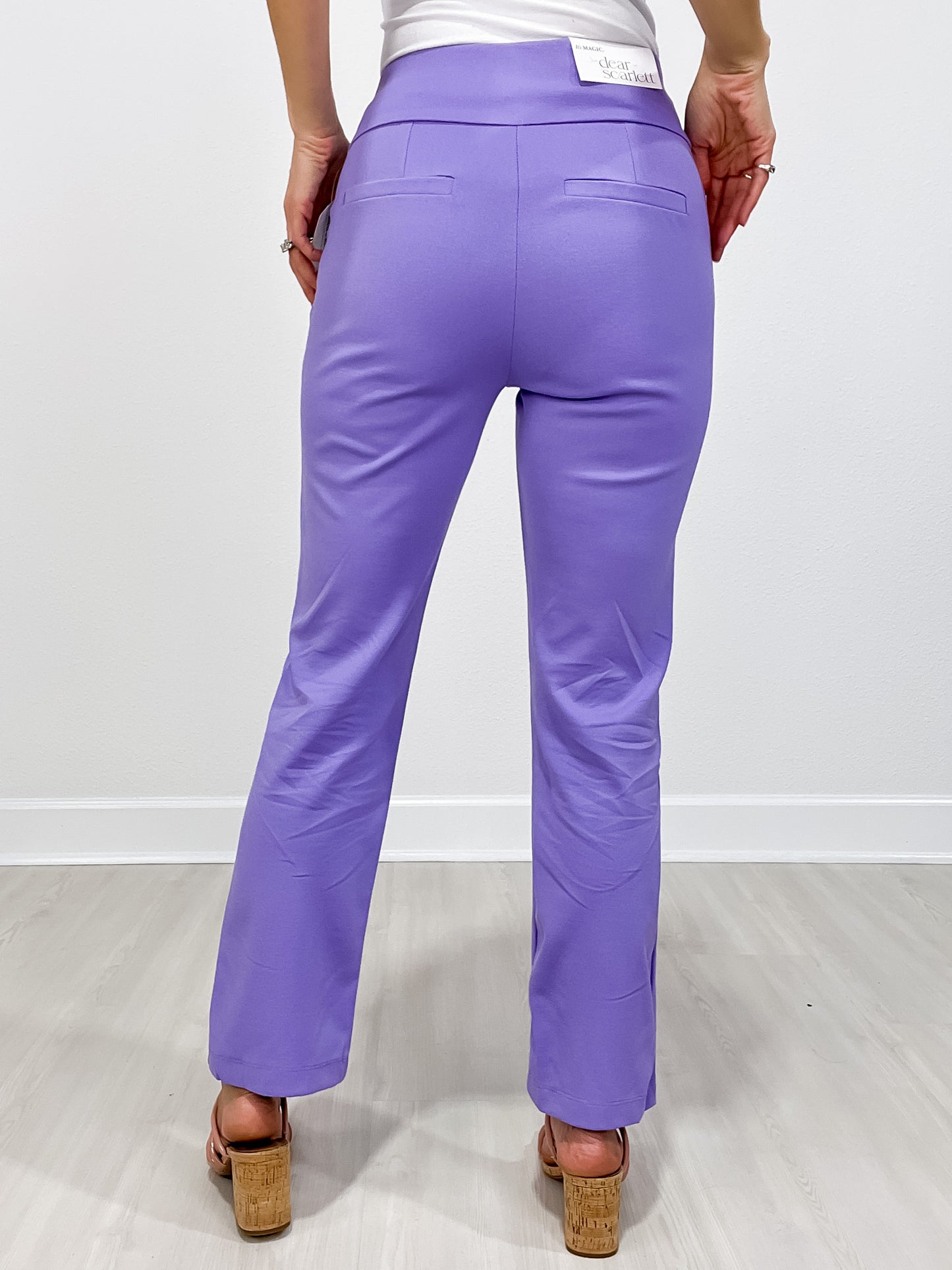 Magic Slim Straight Pants in VIOLET