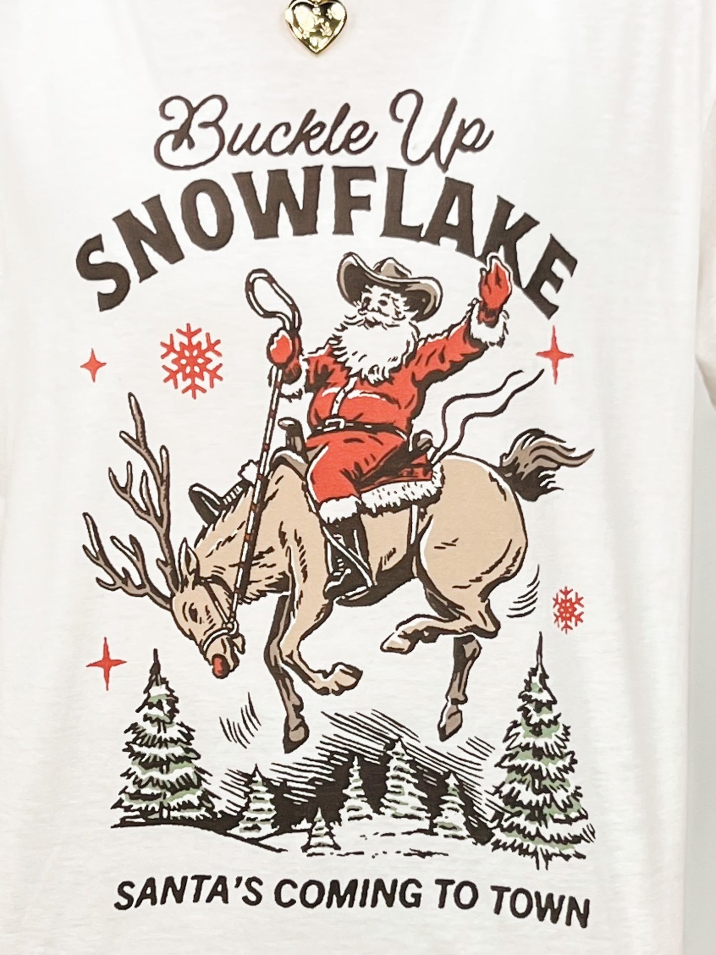 Buckle Up Snowflake Graphic Tee