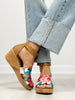Corkys Rom Com Wedge Sandals in White Floral