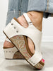 Corkys Carley Wedges in WHITE 2