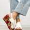Corkys Freddie Wedge Sandals in WHITE