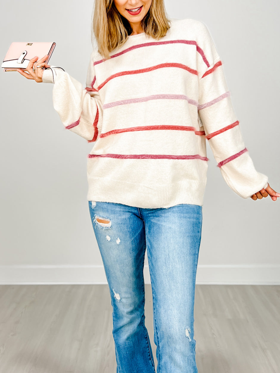 Multi Color Stripes Sweater