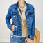 Risen Fray Hemmed Denim Jacket