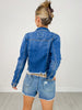 Risen Fray Hemmed Denim Jacket