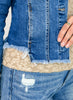 Risen Fray Hemmed Denim Jacket