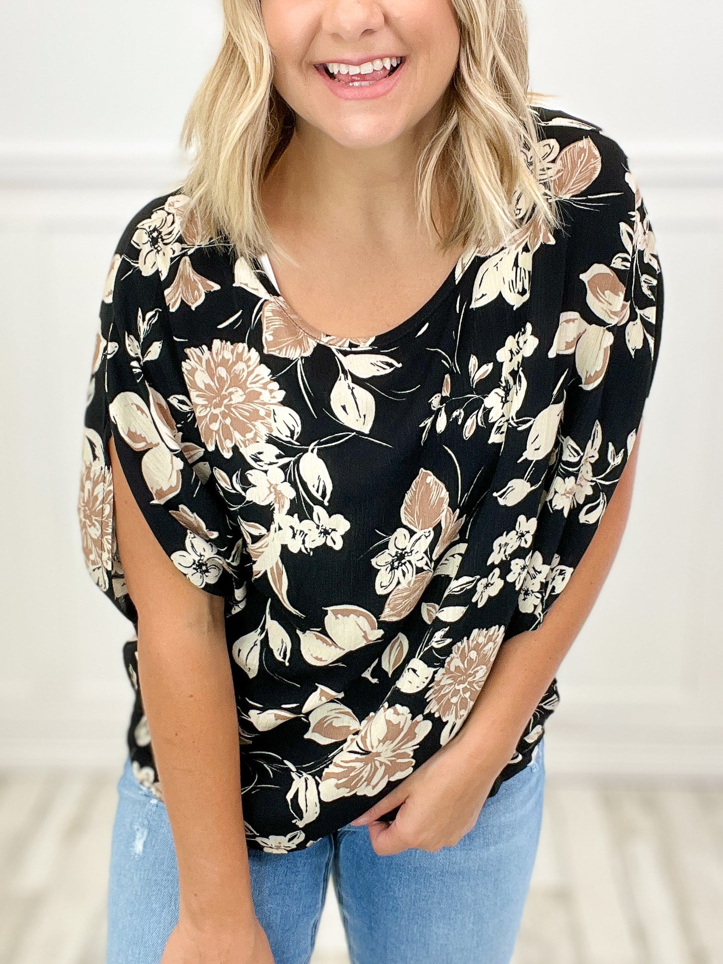 Effortless Floral Print Top