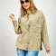 Oversized shirt with button closure