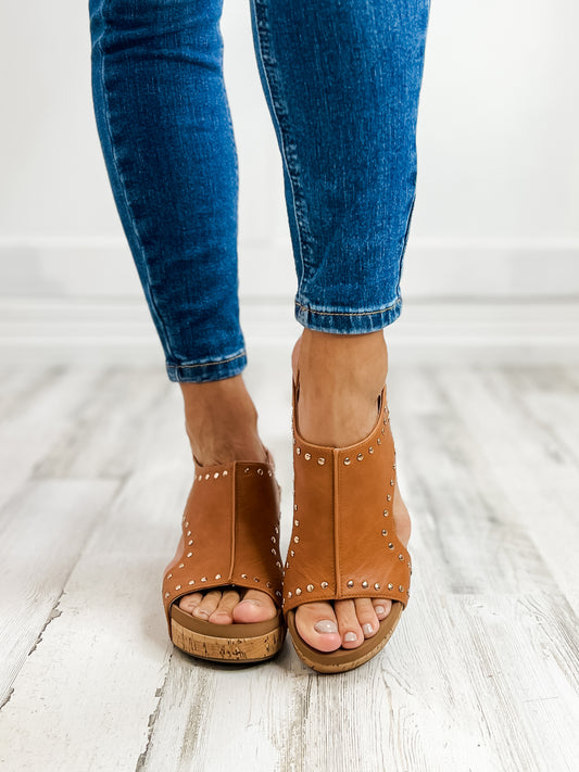 Corkys Carley COGNAC STUD Wedge Sandal