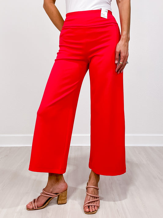 Magic Wide Cropped Pants in DRAGON FRUIT