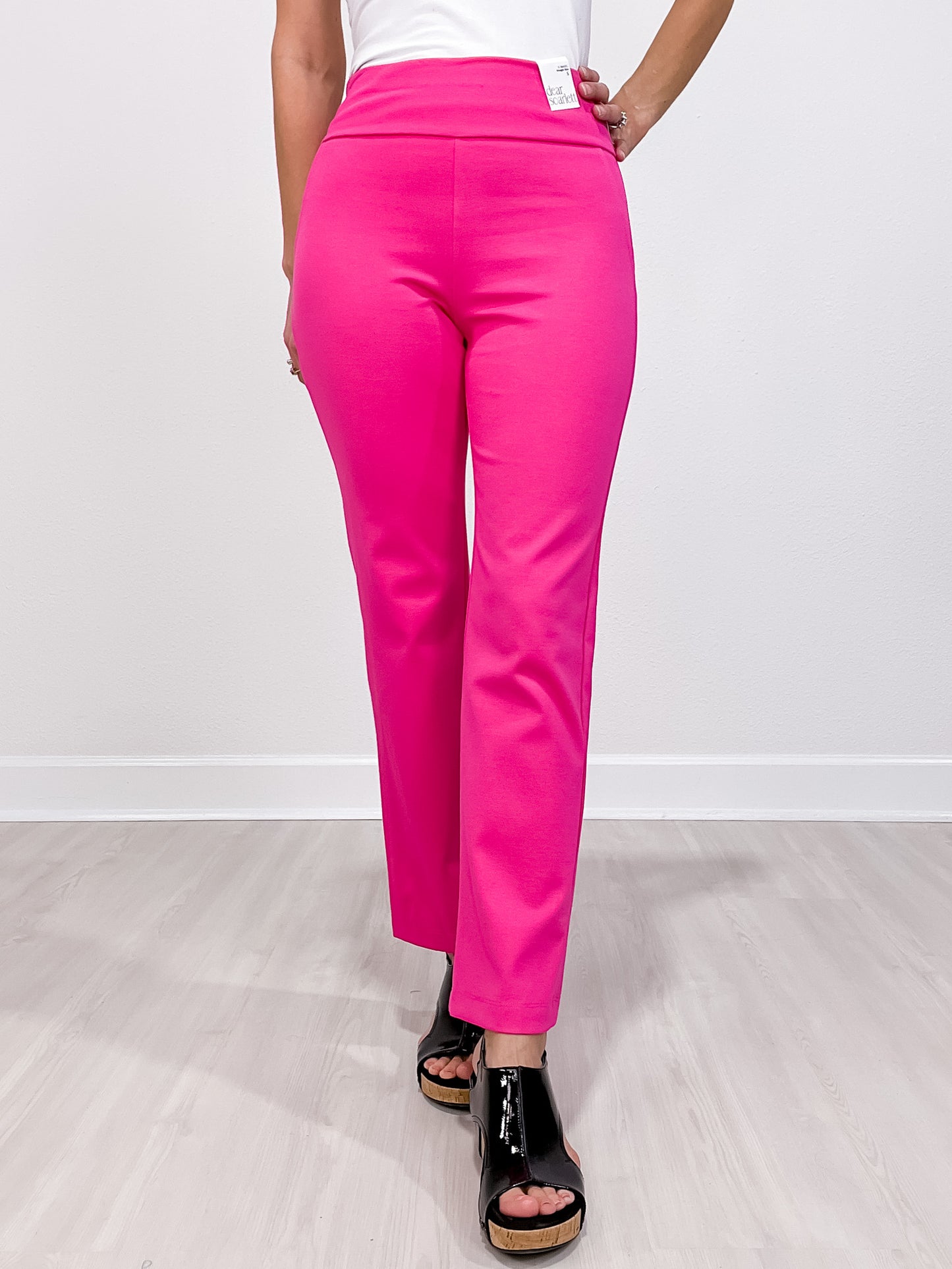 Magic Slim Straight Pants in PINK SAPPHIRE