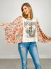 Rock N Roll Vintage Graphic Kantha Top
