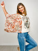 Rock N Roll Vintage Graphic Kantha Top