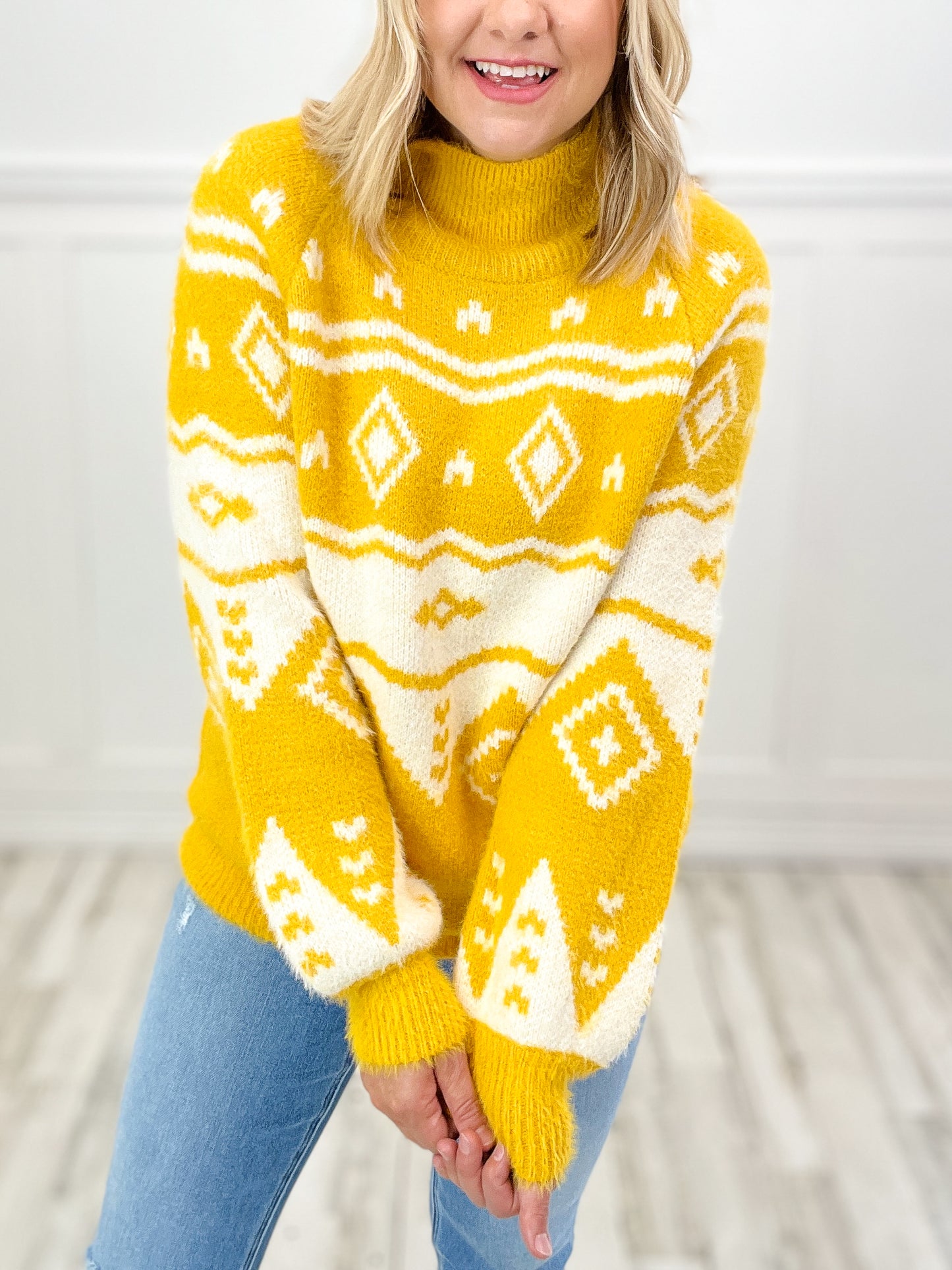 Aztec Print Sweater