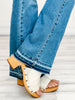 Judy Blue American Girl Mid-Rise Distressed Hem Bootcut Jeans