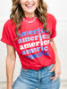 America Glitter Graphic Tee