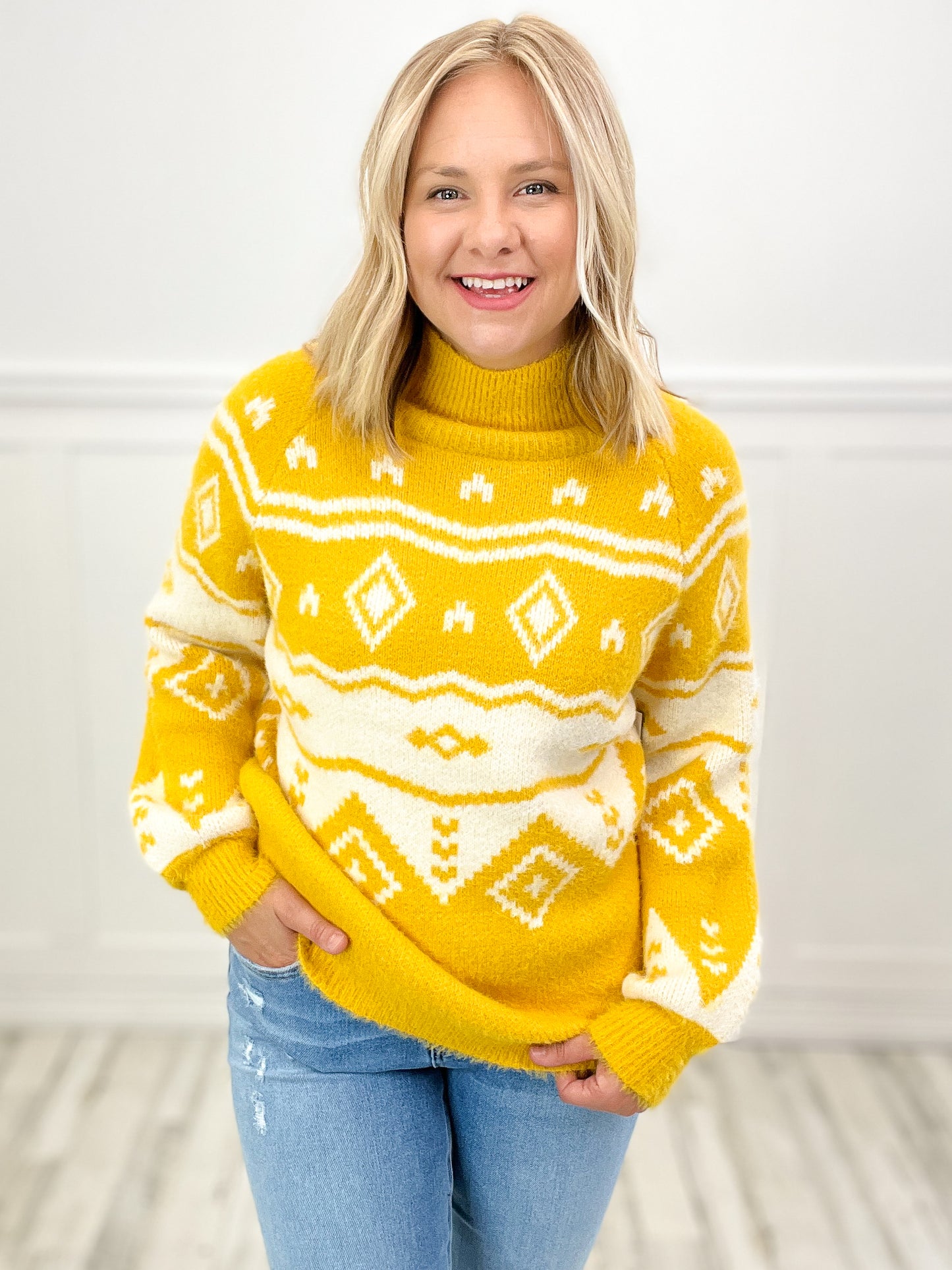 Aztec Print Sweater