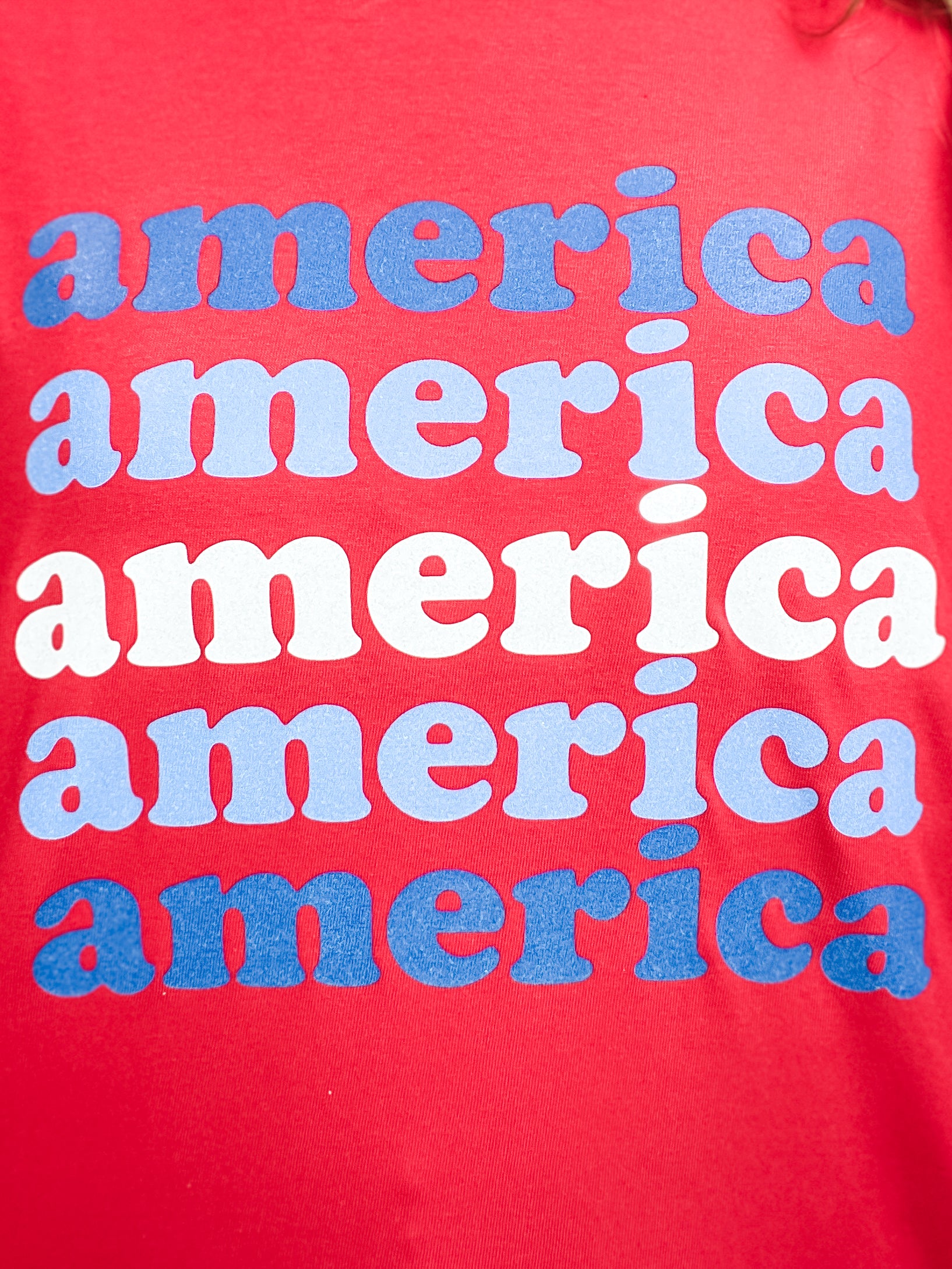 America Glitter Graphic Tee