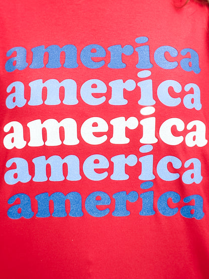 America Glitter Graphic Tee