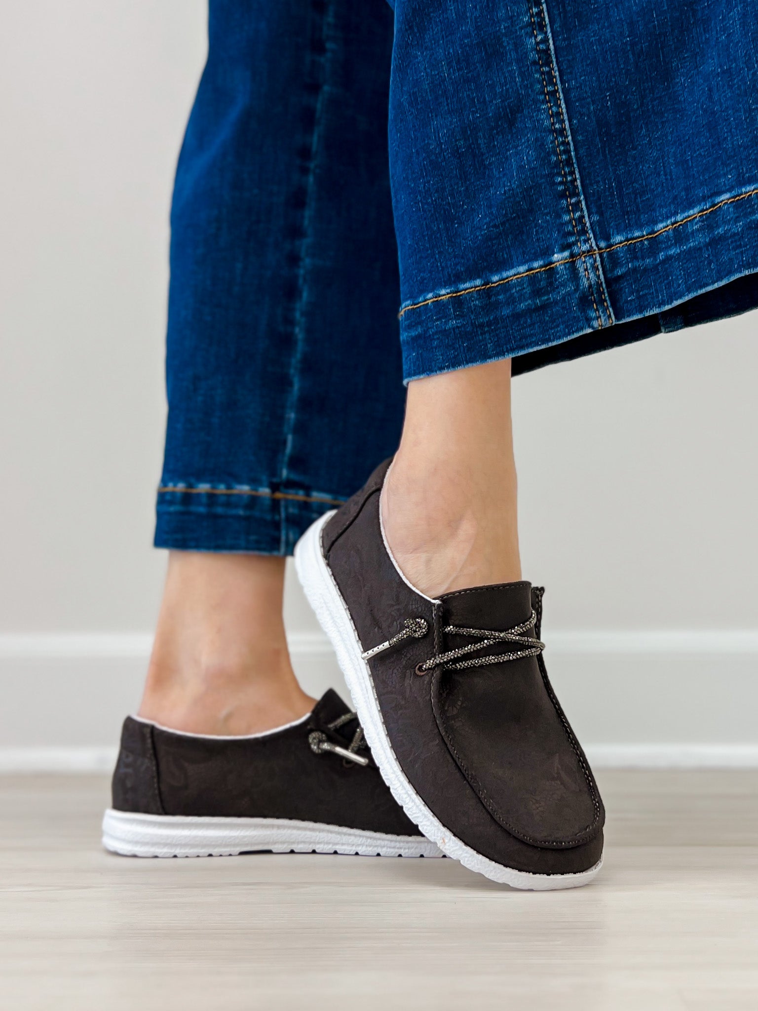 Very G Brown Holly Print Shoe