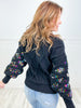 Shine Like A Diamond Sequin Cable Knit Sweater Top