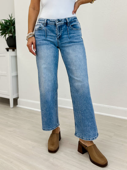 Mica Denim- Low Rise Wide Ankle Baggy Jean
