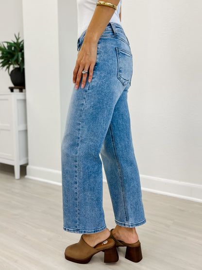 Mica Denim- Low Rise Wide Ankle Baggy Jean
