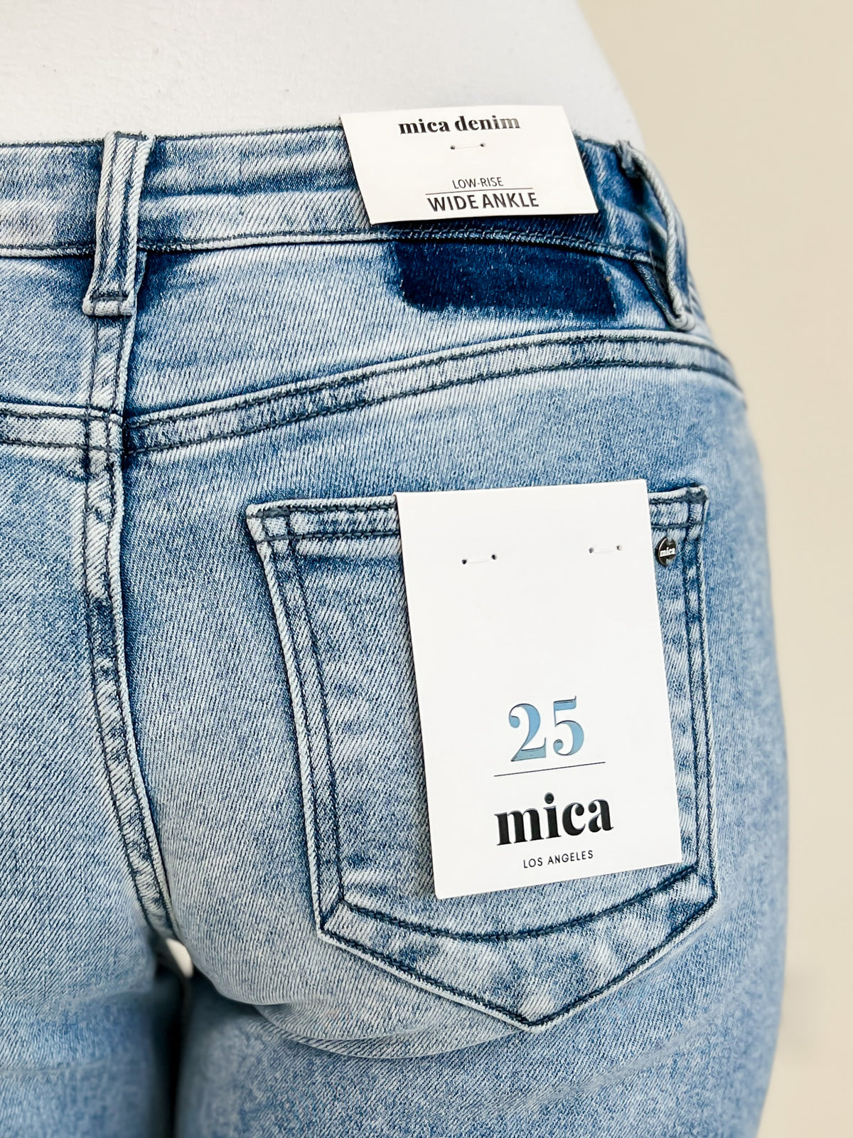Mica Denim- Low Rise Wide Ankle Baggy Jean