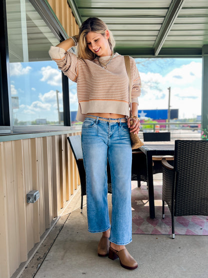 Mica Denim- Low Rise Wide Ankle Baggy Jean