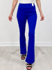 Magic High Waisted Double Knit Kick Flare Pants in FRENCH ROYAL