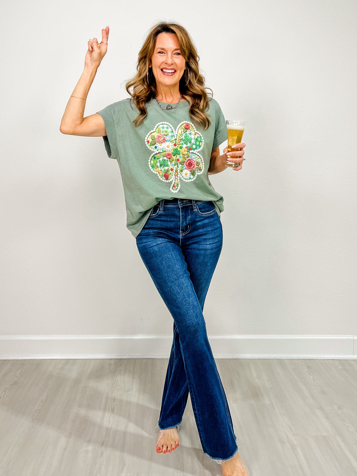 Pearl Lucky Clover Graphic Tee