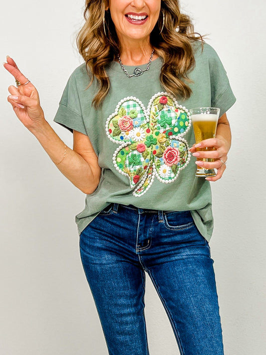 Pearl Lucky Clover Graphic Tee