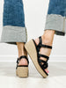 Corkys All Nighter Wedge Sandals in BLACK