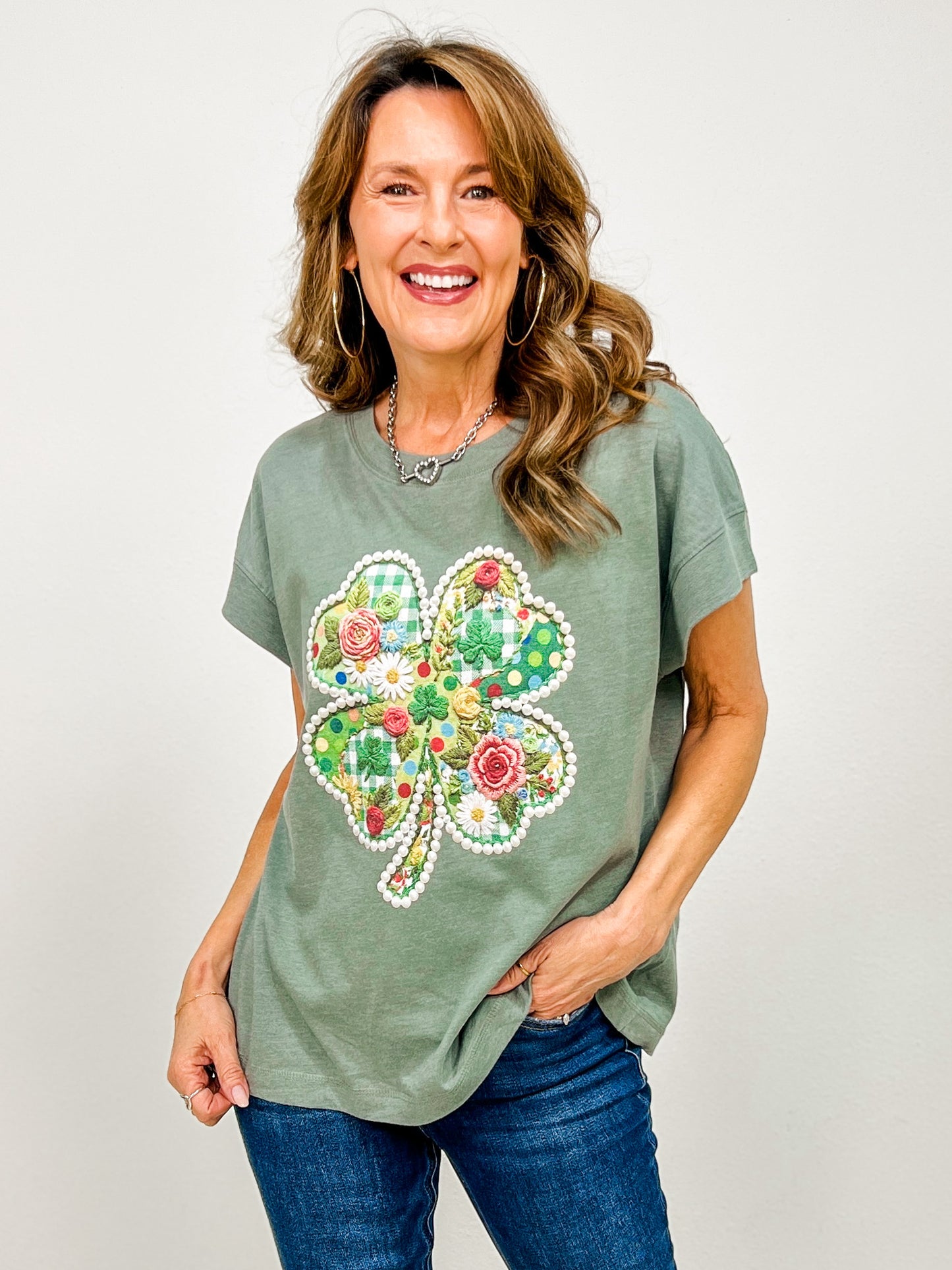 Pearl Lucky Clover Graphic Tee