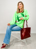Queen of Sparkles Grinch Heart Hands Sweatshirt