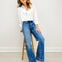 Avery Denim The Tailored Trouser - Classic Blue