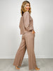 Slub Long Sleeve Top & Pants Set