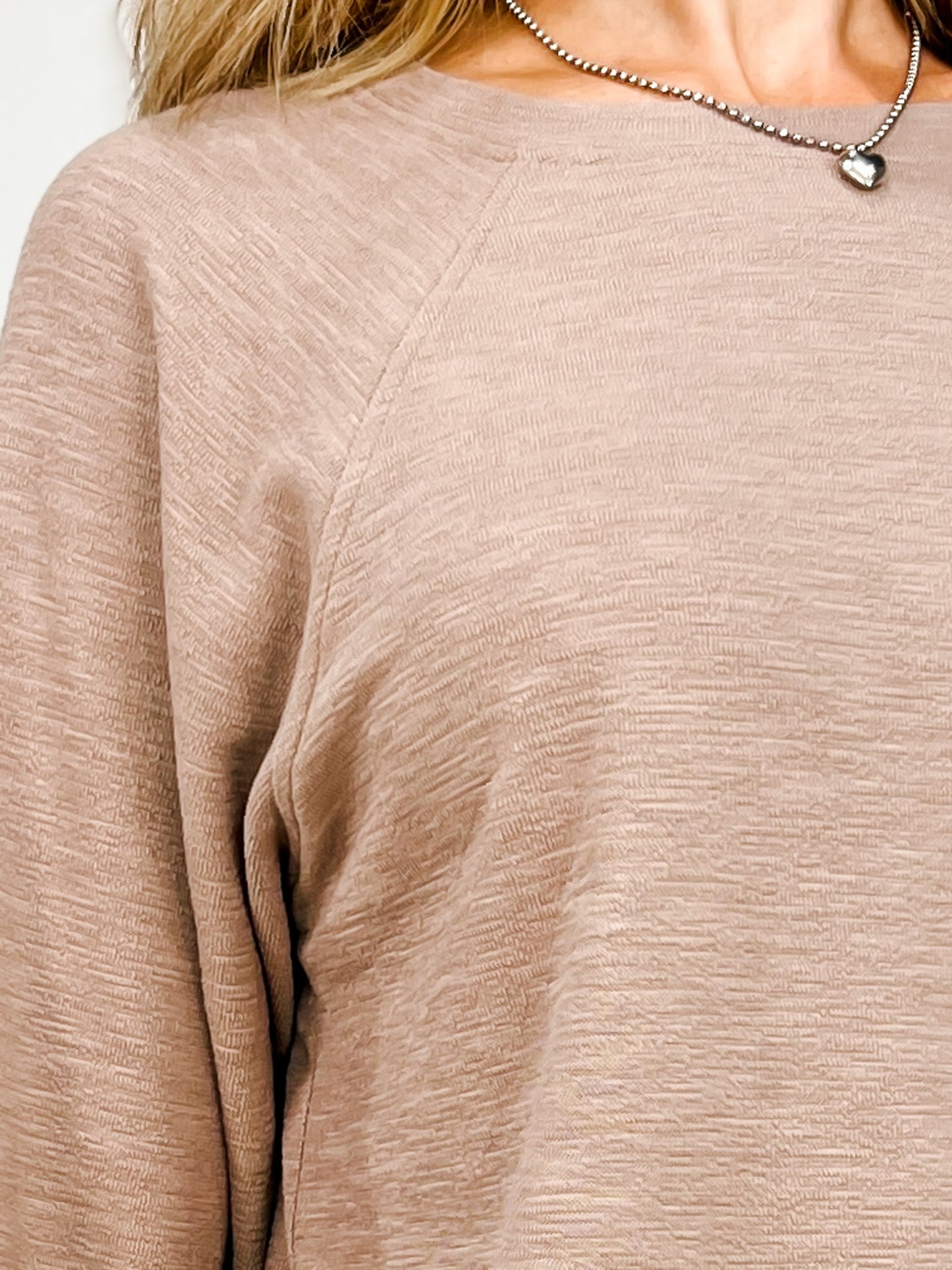 Slub Long Sleeve Top & Pants Set