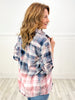 Old Glory Flannel Top with Dip Splatter