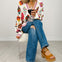 Queen of Sparkles Beige Multi Ornament Cardigan