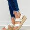 Corkys Heatwave Platform Sandals in White