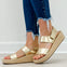 Corkys Heatwave Platform Sandals in Gold