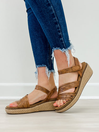 Corkys What About Now Wedges in Cognac