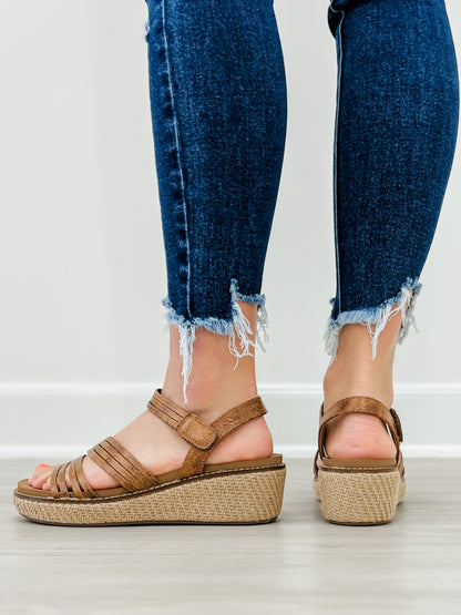 Corkys What About Now Wedges in Cognac