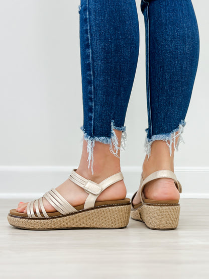 Corkys What About Now Wedges in Gold