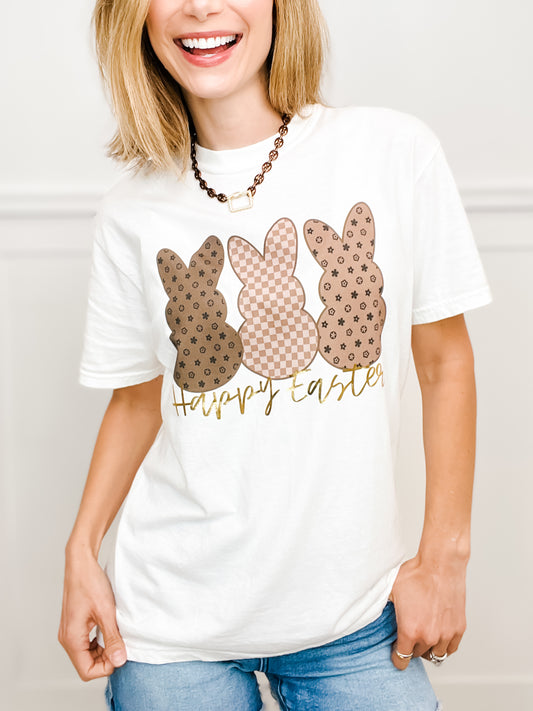 Boujee Bunnies Gold Foil Graphic Tee