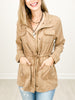 Risen Tencel Anorak Zip-Up Jacket with Tie Waist