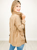 Risen Tencel Anorak Zip-Up Jacket with Tie Waist
